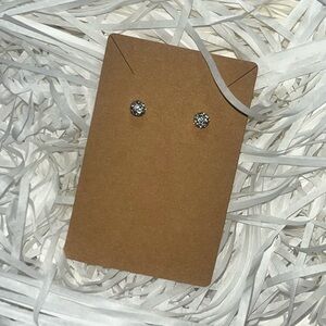 Elegant Silver Stud Earrings